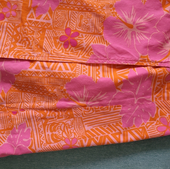 Lilly Pulitzer Pacific Wing Parrot Yellows Pinks Riverside Skirt Sz 4 - Picture 6 of 12